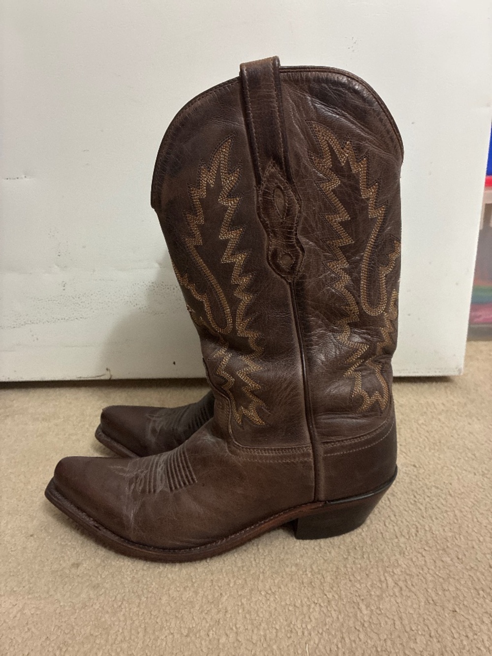 Old West Leather Cowboy Boots